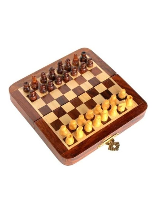 Wooden Chess Game Board Set 2 Players