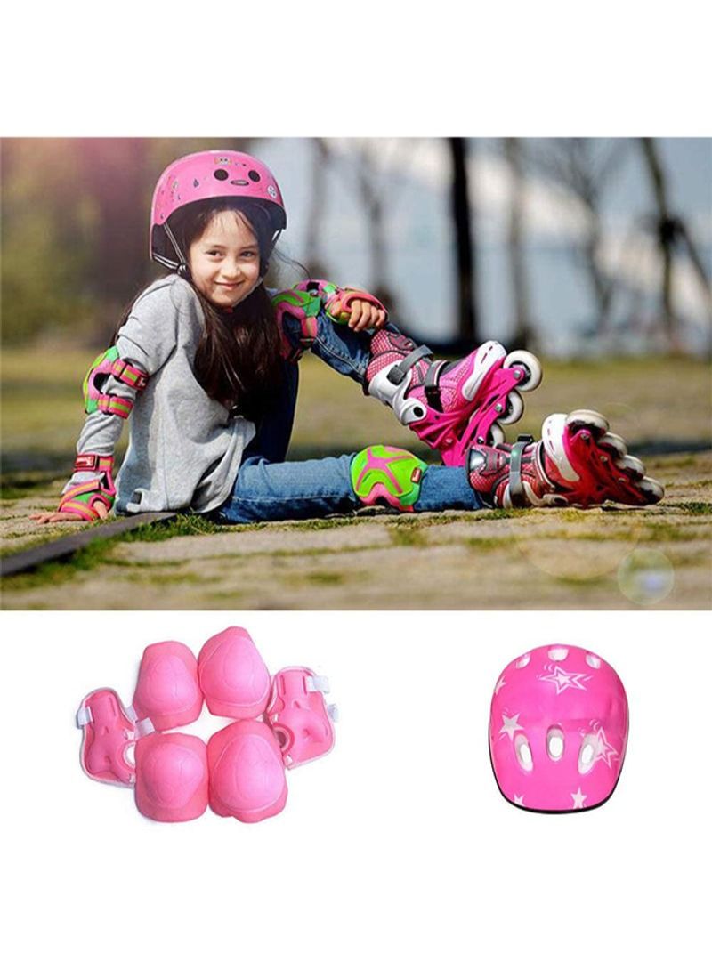 7-Piece Elbow Knee And Wrist Skateboard Pad Protective Gear Durable Comfortable Set
