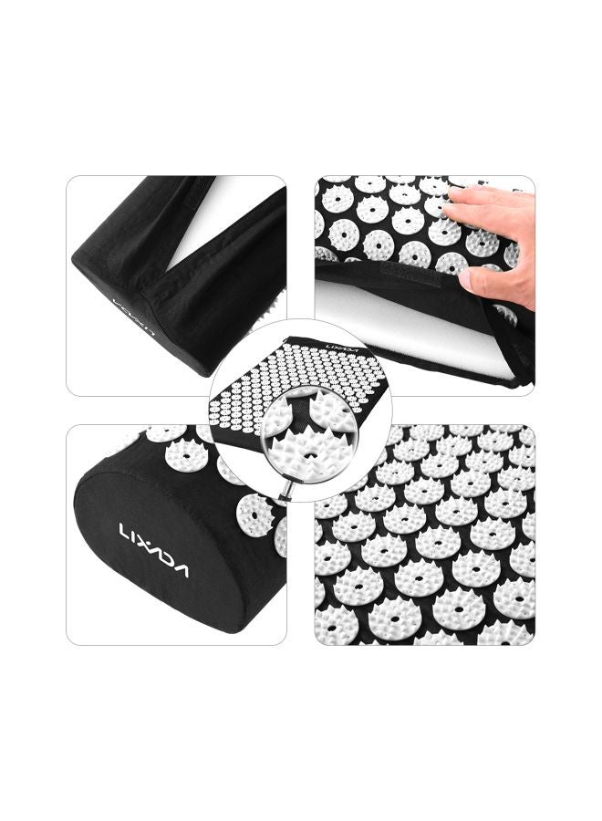 Pack Of 2 Portable Acupressure Mat With Pillow Set