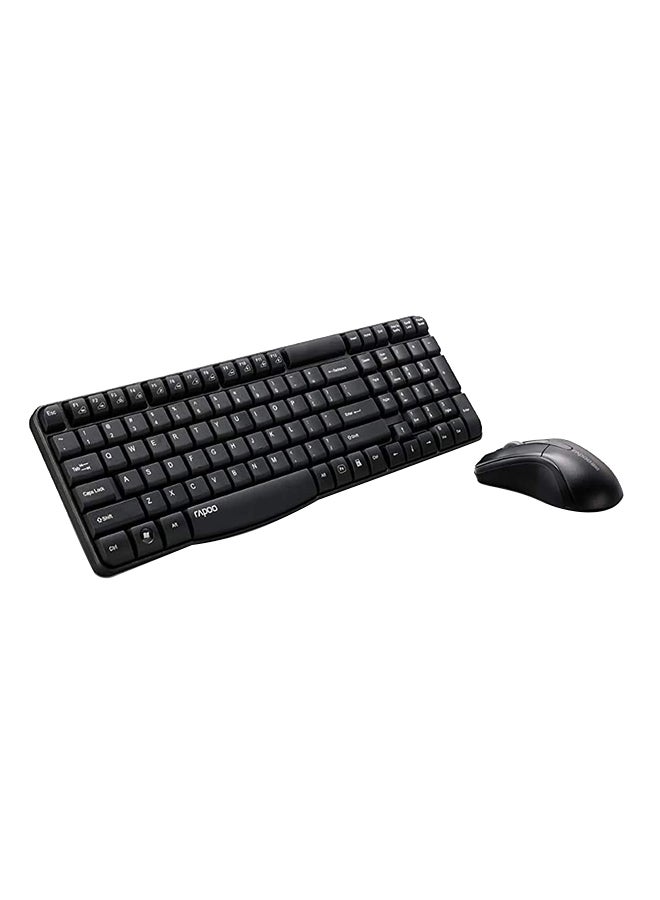 X1800 Wireless Optical Mouse And Keyboard Bundle (Spill resistent) Black