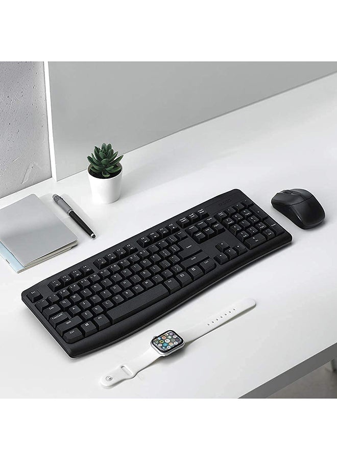 X1800 Wireless Optical Mouse And Keyboard Bundle (Spill resistent) Black