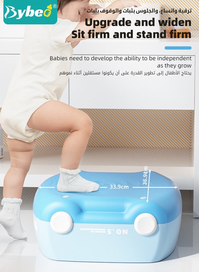 3-In-1 Multifunctional Kid Potty Training Seat, Removable Design Toilet Train Seats, Potties Chair for Kids Toddler Boy Girl, Portable Children Travel Toileting Toilets, Shaped of Cartoon Racer