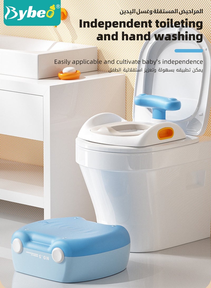 3-In-1 Multifunctional Kid Potty Training Seat, Removable Design Toilet Train Seats, Potties Chair for Kids Toddler Boy Girl, Portable Children Travel Toileting Toilets, Shaped of Cartoon Racer