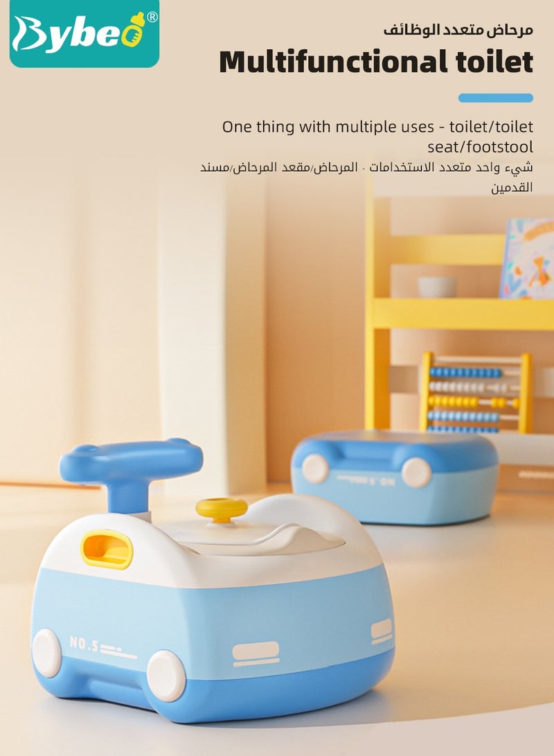 3-In-1 Multifunctional Kid Potty Training Seat, Removable Design Toilet Train Seats, Potties Chair for Kids Toddler Boy Girl, Portable Children Travel Toileting Toilets, Shaped of Cartoon Racer