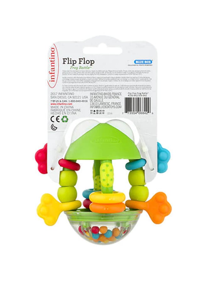 Flip Flop Frog Rattle 9.53x10.8x15.88cm