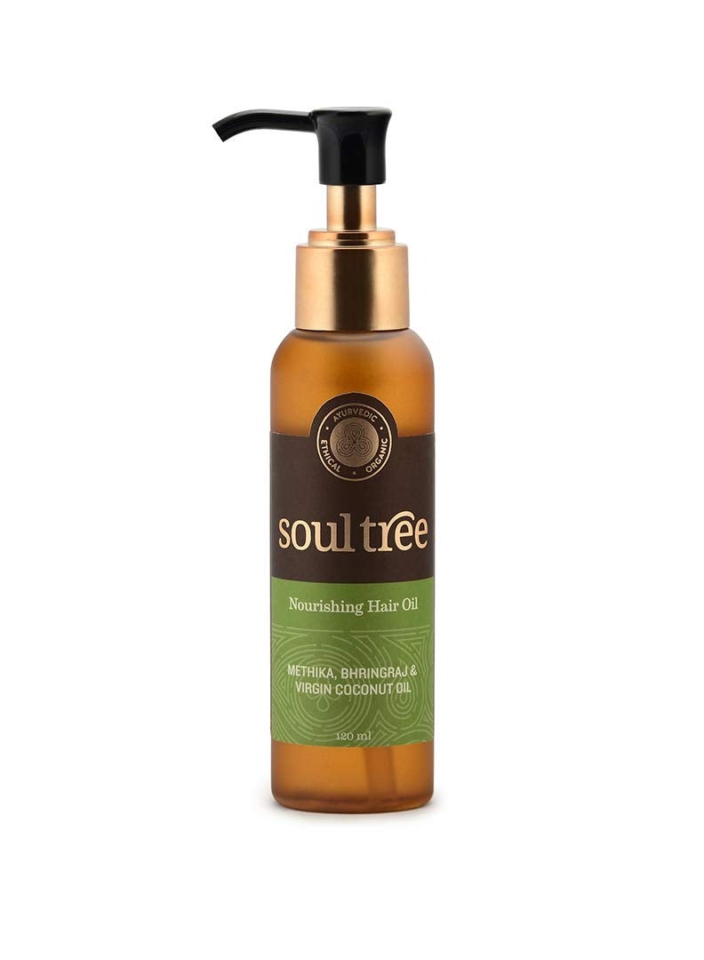 SoulTree Nourishing Hair Oil with Methika Bhringraj Coconut Hair Oil 120ml