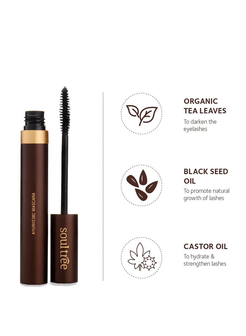 SoulTree Ayurvedic Mascara Black Ayurvedic formulation 6gm