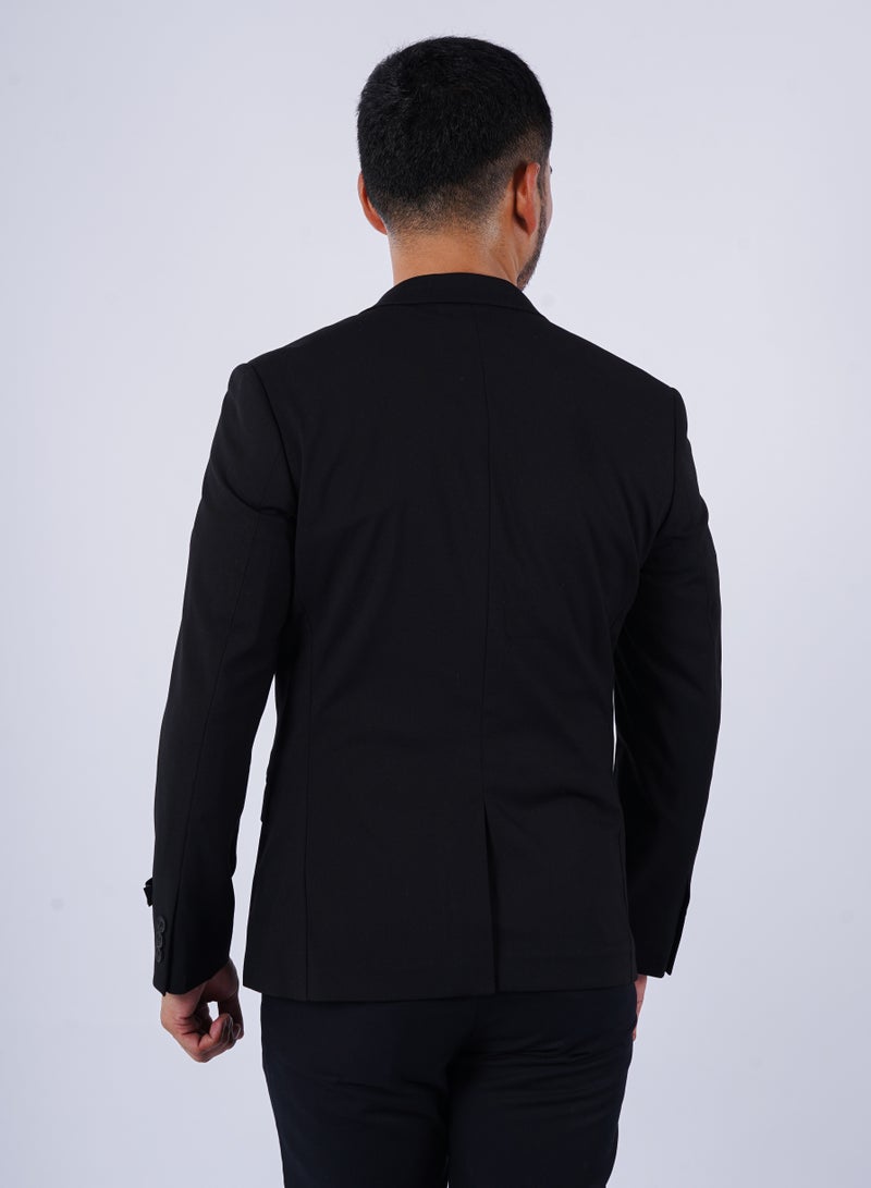Men’s Autumn Suit Blazer PV – Black