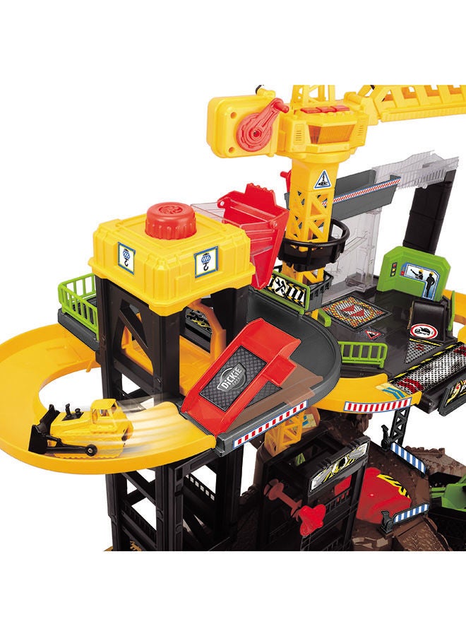 Construction Playset W/ 4 Vehicles