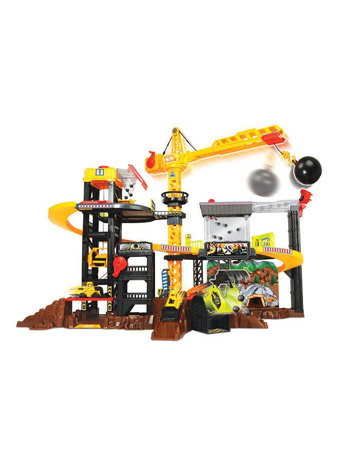 Construction Playset W/ 4 Vehicles