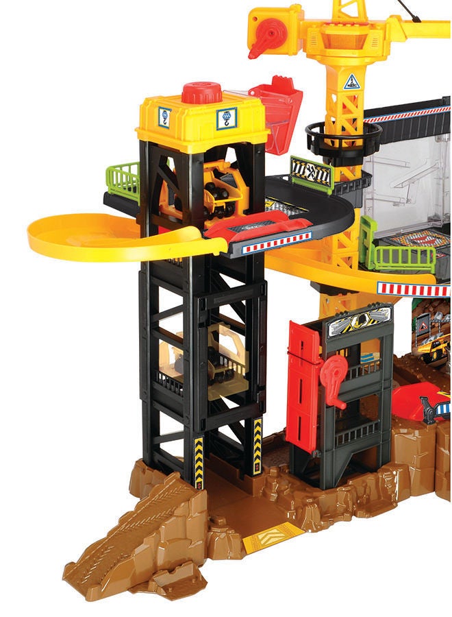 Construction Playset W/ 4 Vehicles