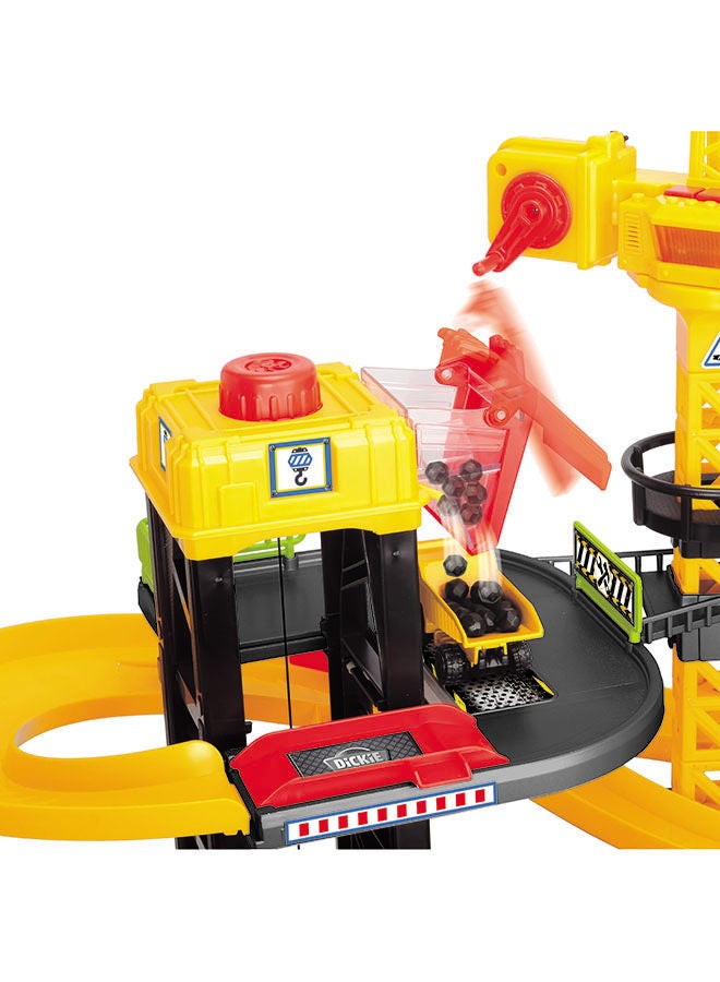 Construction Playset W/ 4 Vehicles