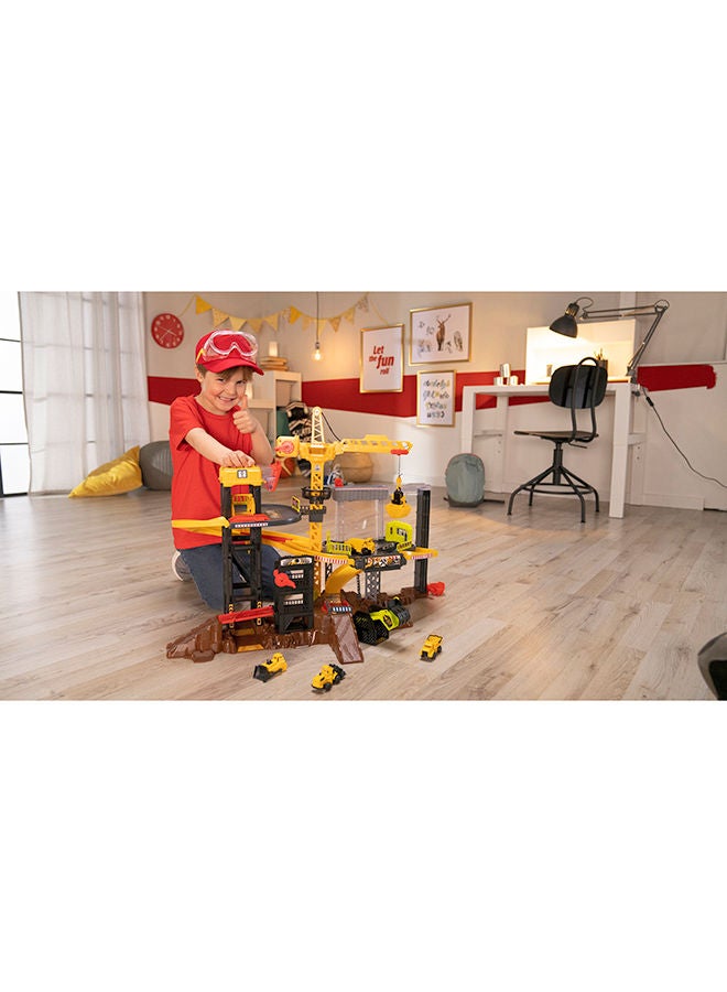 Construction Playset W/ 4 Vehicles