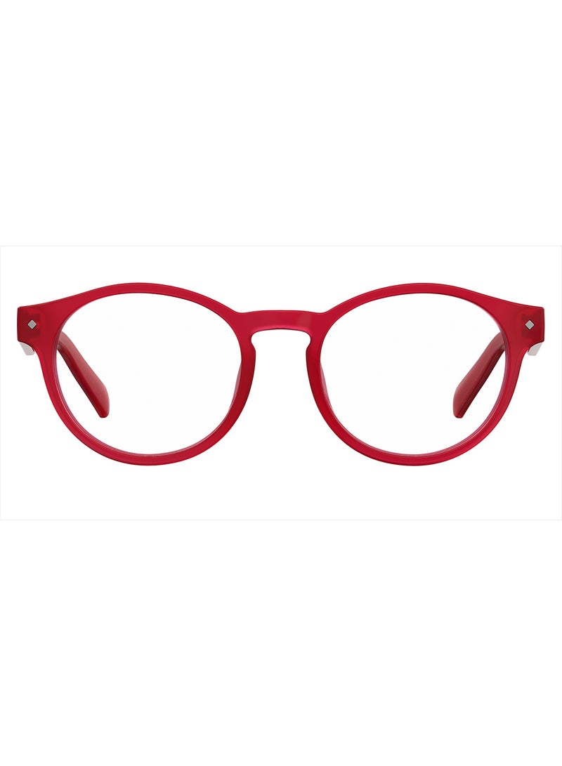 Unisex Oval Reading Glasses - Pld 0021/R Red 49 - Lens Size: 49 Mm