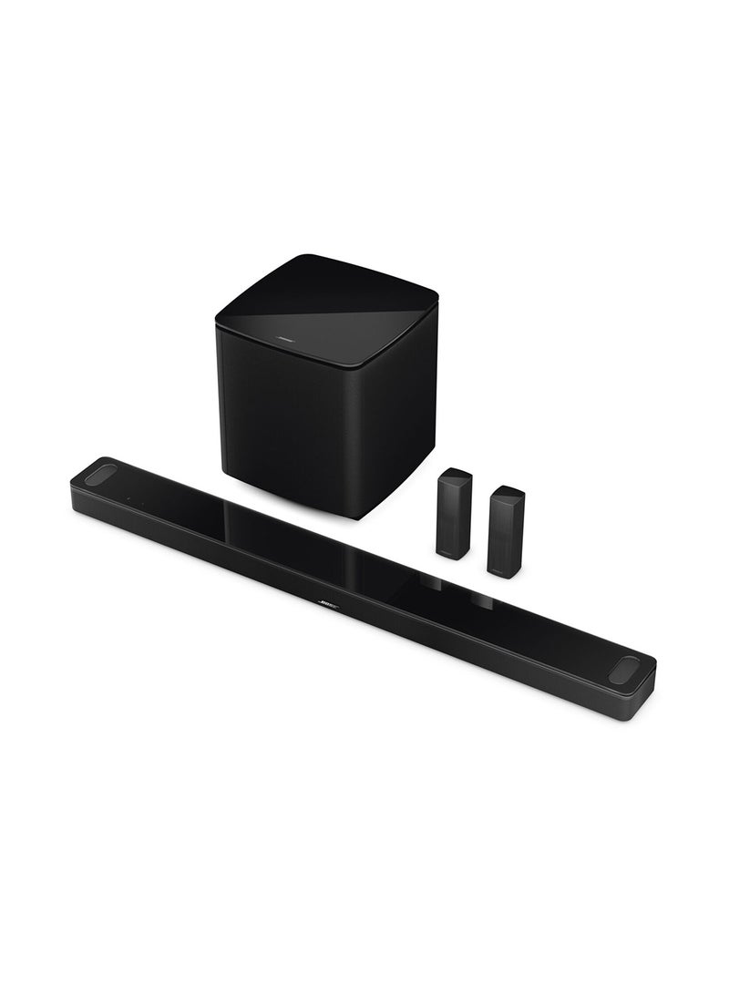 Bose Smart Ultra Soundbar With Dolby Atmos Plus Alexa and Google Voice Control, Surround Sound System for TV, Black 882963-4100 Black