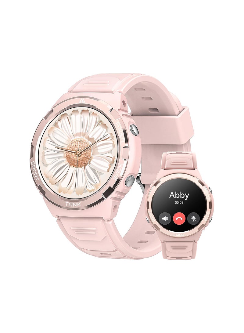 Smart Watch 1.3-Inch Always-On AMOLED Display With HiFI Bluetooth Calling Function With 5 ATM And IP69K Pink