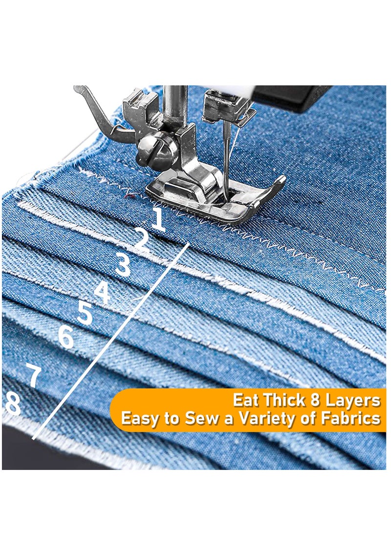 Sewing Machine, Mini Sewing Machine for Beginners and Kids, Portable Electric Sewing Machine, 38 Stitches Adjustable Speed Speed with Foot Pedal & Sewing Kit