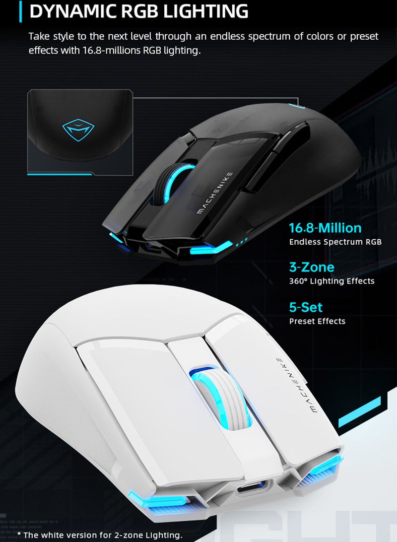 M7 PRO Wireless Gaming Mouse Rechargeable Dual Mode Gaming Mice 8000 DPI Gaming Office Special Computer Mouse For Laptop Desktop