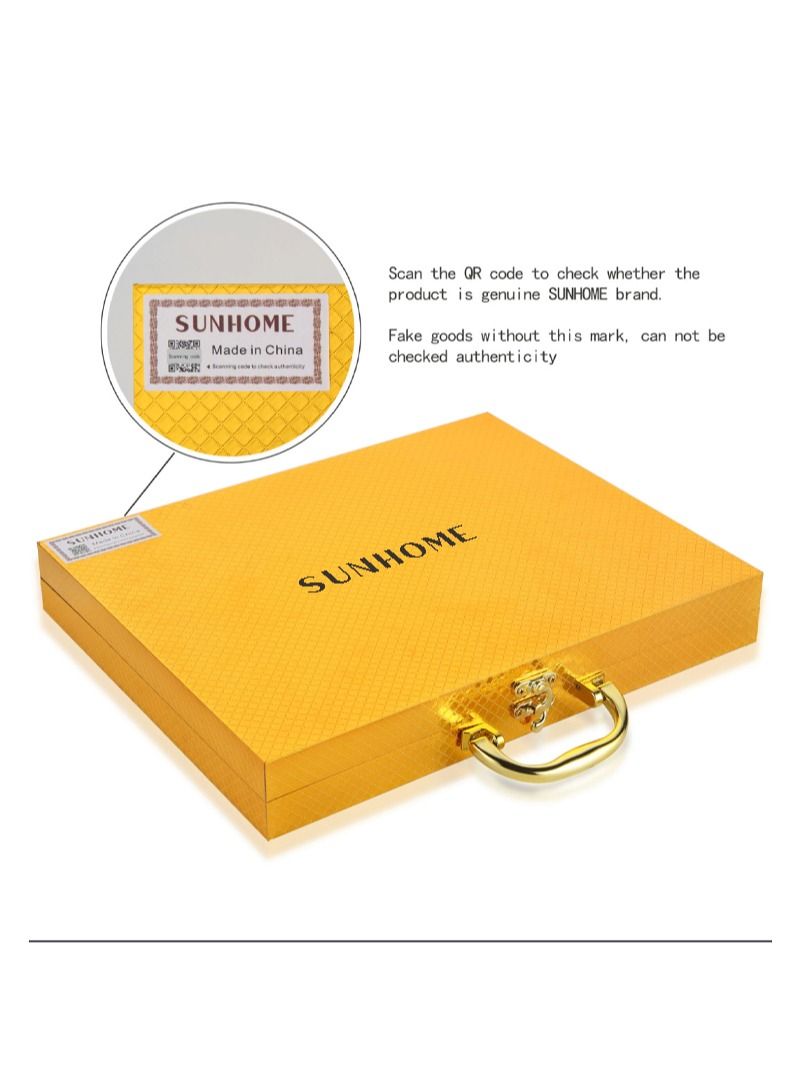 24-Piece Stainless Steel Cutlery Set Gold