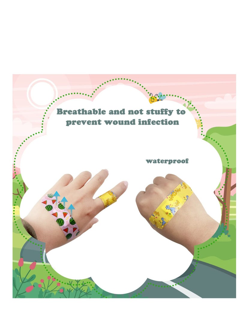 Colorful Cartoon Adhesive Bandages for Kids, 360 Pcs Children Waterproof Breathable Bandages, Bandages for Kids Repair Tape, Knuckle Stickers Comfortable Protection Scrapes and Cuts