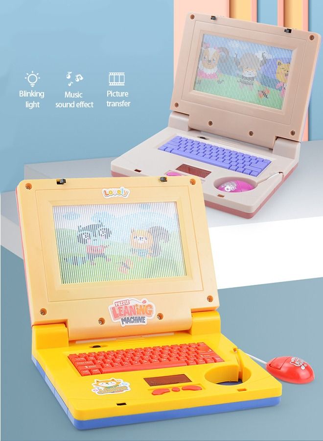 Kids Exploration Toy Laptop Educational Learning Computer, Children's Educational Interactive Computer,Keyboard and Mouse Included