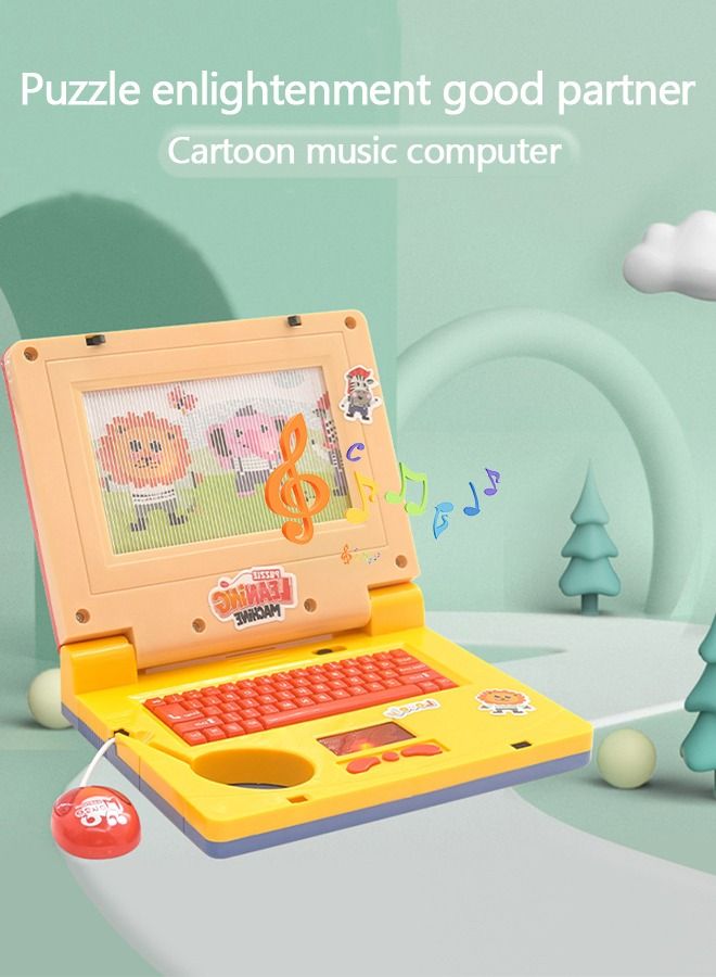 Kids Exploration Toy Laptop Educational Learning Computer, Children's Educational Interactive Computer,Keyboard and Mouse Included