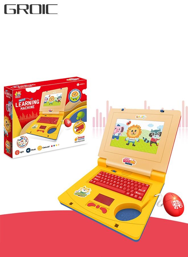 Kids Exploration Toy Laptop Educational Learning Computer, Children's Educational Interactive Computer,Keyboard and Mouse Included