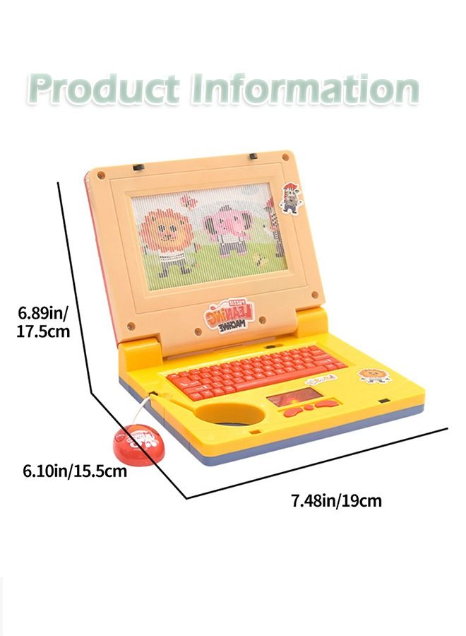 Kids Exploration Toy Laptop Educational Learning Computer, Children's Educational Interactive Computer,Keyboard and Mouse Included