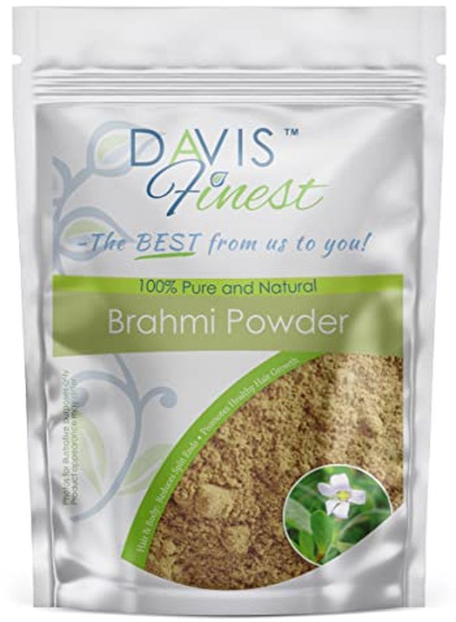 Brahmi Powder For Hair Growth, Natural Split Ends Repair, Thicker Fuller Stronger Hair 100G