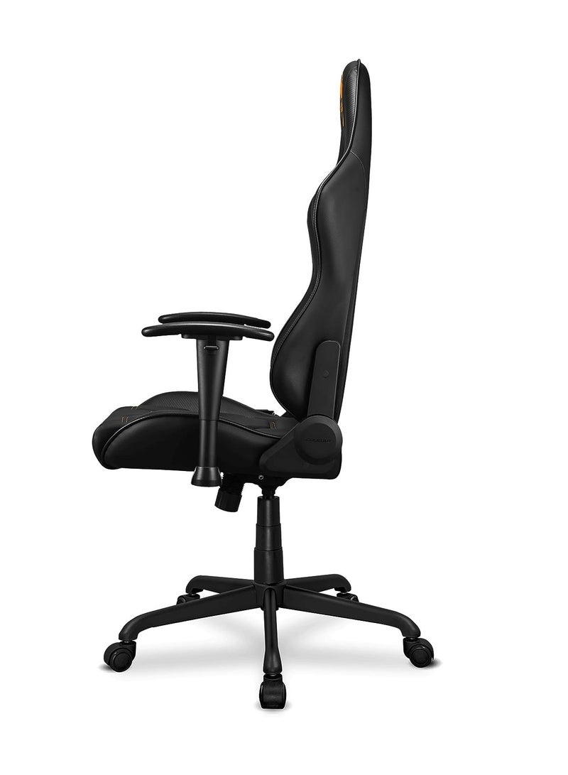 Cougar Gaming Chair Armor Elite, Steel-Frame, Breathable PVC Leather, 160° Recliner System, 120Kg Weight Capacity, 2D Adjustable Arm-Rest, Steel 5-Star Base - Black