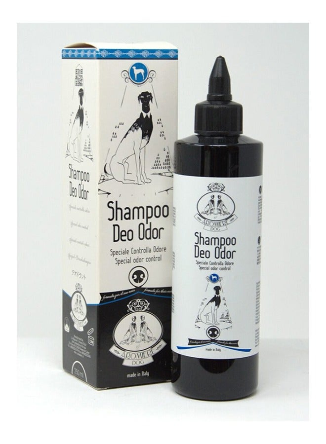 Dog Shampoo Deo Odor 250 ml (8.45 oz)  size  Made in Italy