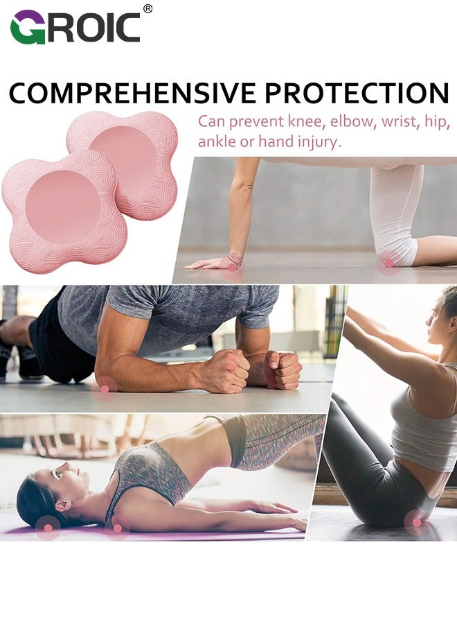 2PCS Yoga Knee Pad, Non-slip Yoga Mats for Women Kneeling Support for Yoga Comfortable & Lightweight Yoga Knee Pads Cushion for Knees,Pilates Kneeling Pad