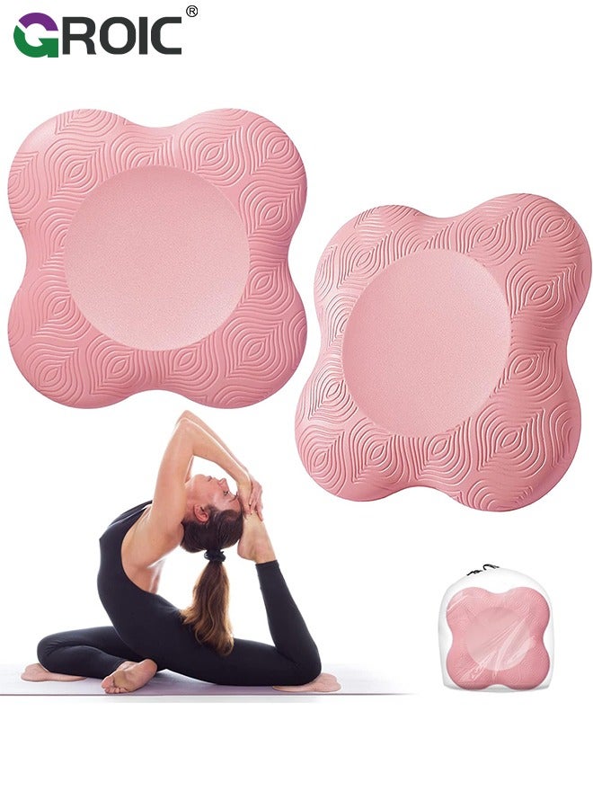 2PCS Yoga Knee Pad, Non-slip Yoga Mats for Women Kneeling Support for Yoga Comfortable & Lightweight Yoga Knee Pads Cushion for Knees,Pilates Kneeling Pad