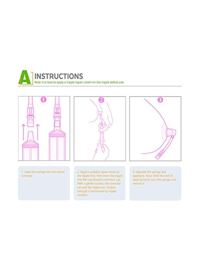 2-Piece Breastfeeding Nipple Corrector