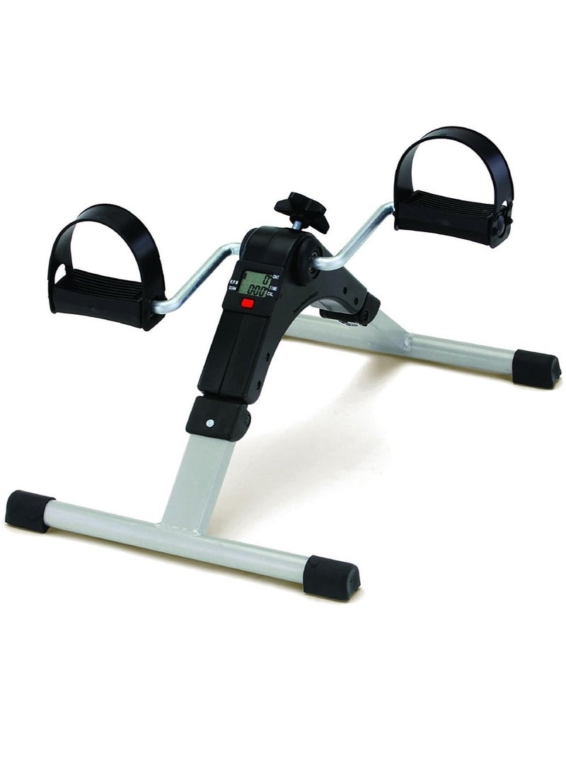 Mini Pedal Exerciser Fully Assembled Exercise Peddler with Digital Display, No Tools Required
