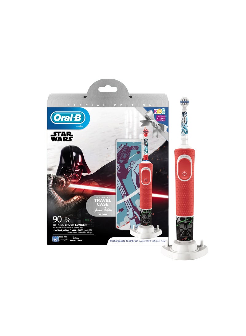 Oral-B D 100.414 2 kids electric toothbrush Star Wars, with travel case special edition.