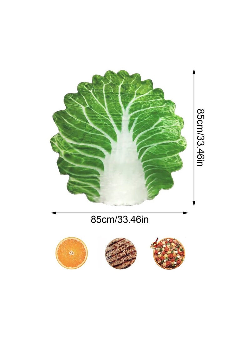 Baby Wrap Blanket Cabbage Leaf Swaddle Super Soft Comfort Newborn Plush Flannel with Hat Essential Children Clothing for Home Office Travel