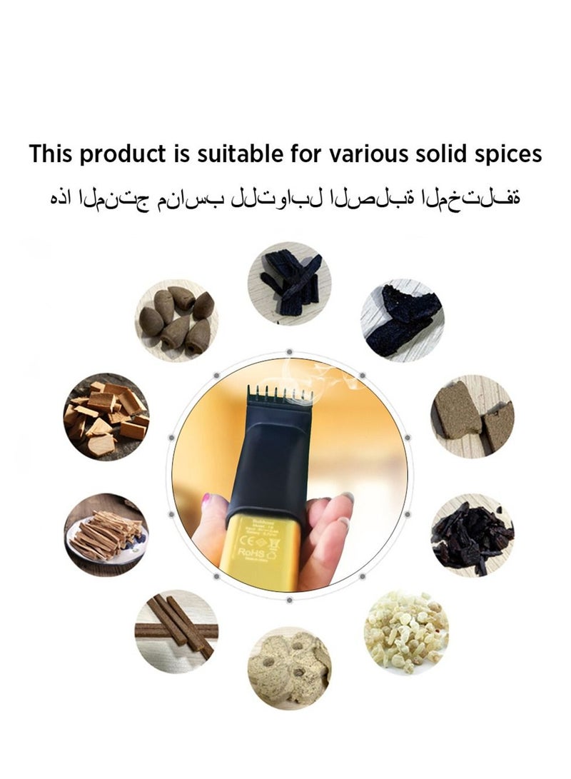 Mini USB Electronic Incense Burner, Suitable for Burner of Oudh, Oud, Bakhoor Family Bedroom Tea Room Study Yoom Temple Meditation Chanting