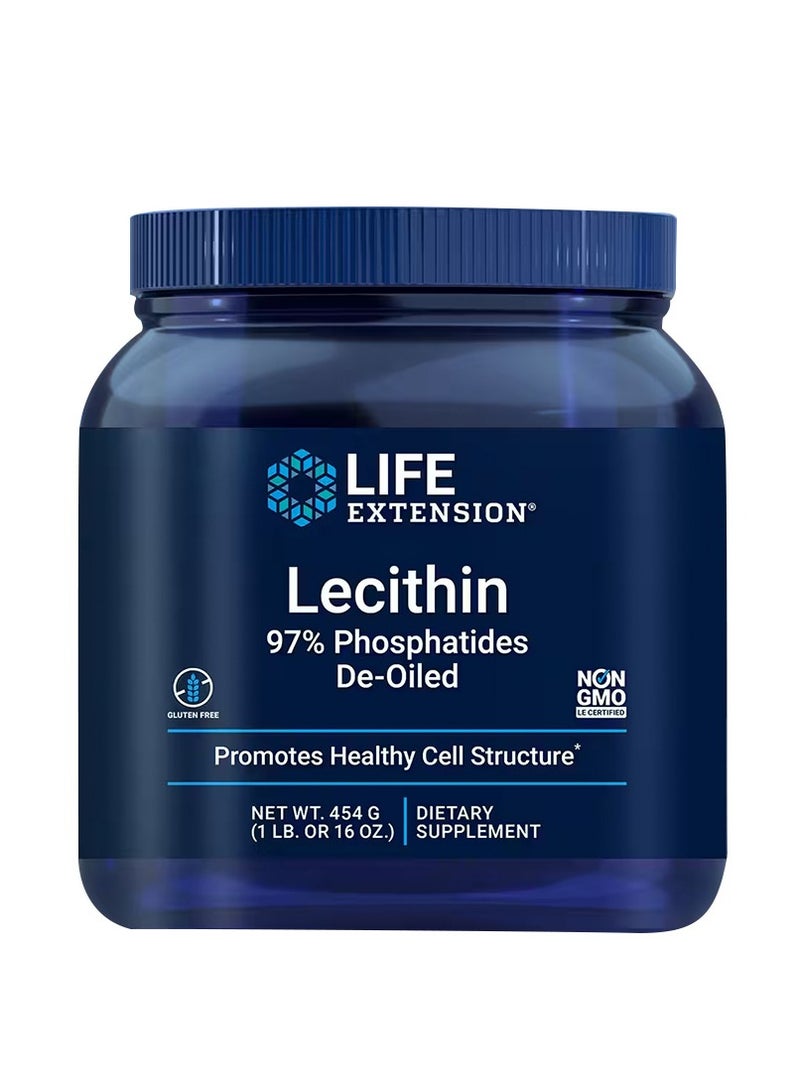 LECITHIN 97% PHOSPHATIDES DE-OILED 454G