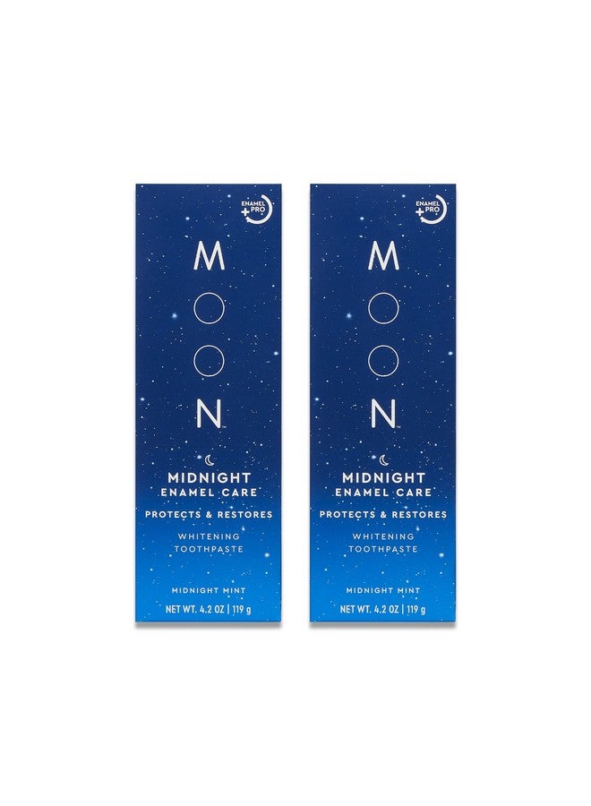 Oon Midnight Enamel Care Whitening Stain Removal Toothpaste Blue Fluoridefree Ha Hydroxyapetite Midnight Mint Flavor For Adults And Sensitive Teeth (2 Pack)