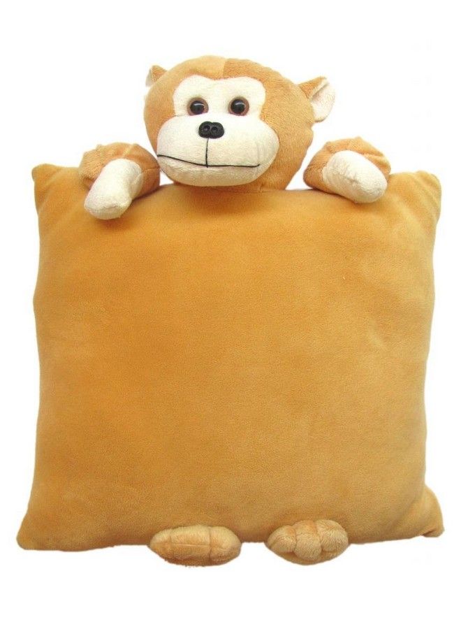 Stuffed Soft Monkey Cushion Toy Pillow Car 33 Cm