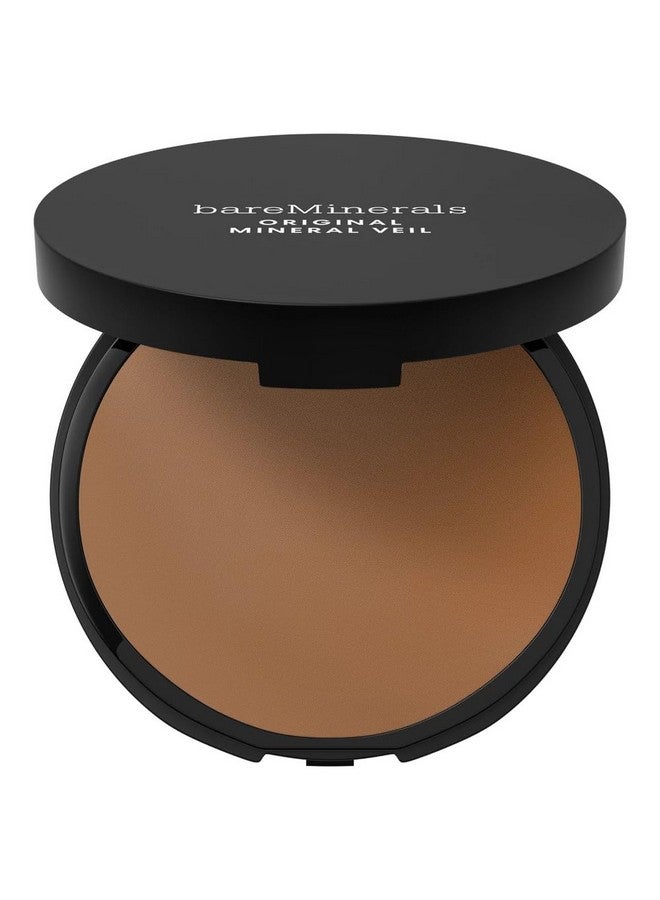 Original Pressed Mineral Veil Setting Powder With Puff Applicator Matte Weightless Talc Free Finishing Powder Makeup Extends Makeup Wear Vegan