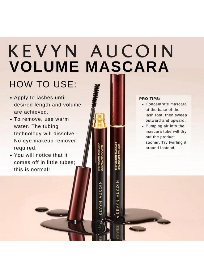 The Volume Mascara Black: Precision Detail Brush. Tubing Tech. Long Wear. Clump & Flake Free. Pro Makeup Artist Go To That Thickens Separate & Lengthen Lashes. Easy Removal With Water.
