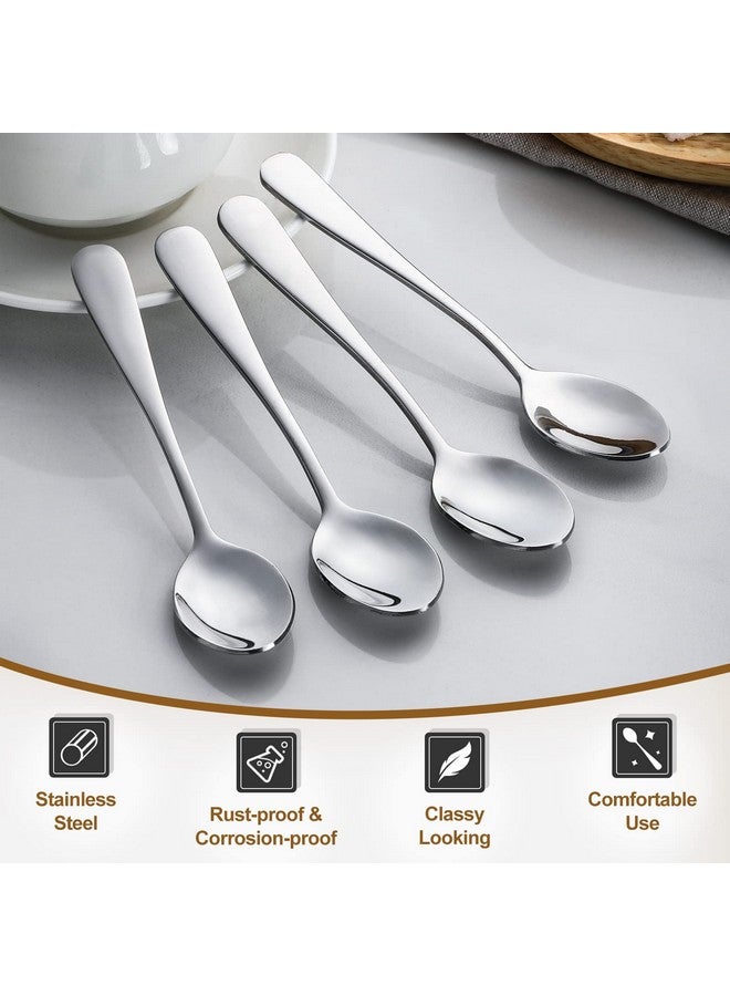 12Piece Demitasse Espresso Spoons 4 Inches Stainless Steel Mini Coffee Spoons