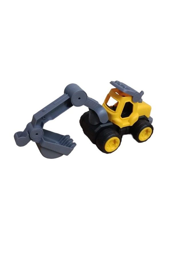 Unbreakable Friction Power Construction Road Breaker Tractor Toy For Kids Toddlers Boy Children Toys (Lm186) (Yellow)