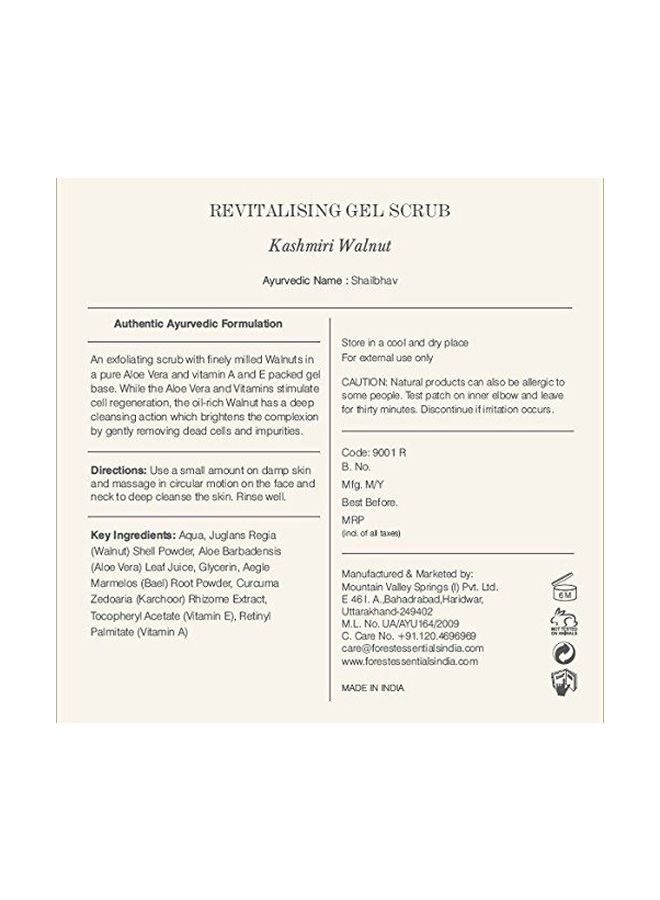 Revitalising Gel Scrub - Kashmiri Walnut 50grams