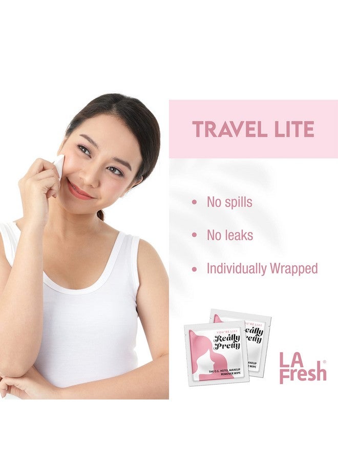 A Fresh Makeup Remover Facial Cleansing Wipes Waterproof Makeup Face Cleansing Wipes With Vitamin E Pack Of 50Ct Facial Wipes Skin Care Travel Essentials