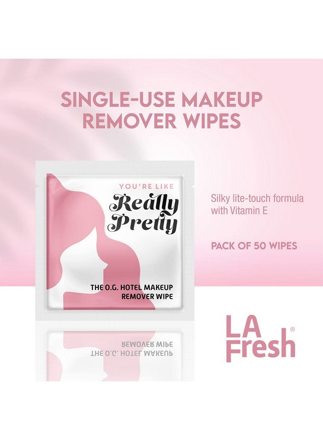 A Fresh Makeup Remover Facial Cleansing Wipes Waterproof Makeup Face Cleansing Wipes With Vitamin E Pack Of 50Ct Facial Wipes Skin Care Travel Essentials