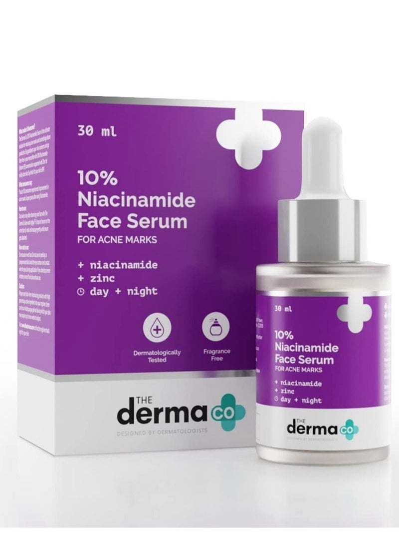 10% Niacinamide Face Serum For Acne Marks & Acne Prone Skin For Unisex 30ml