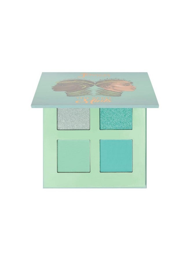 Rebel Quad Mint Eyeshadow Palette Professional Eye Makeup Pigmented Eyeshadow Palette Makeup Palette For Eye Color & Shine Pressed Eyeshadow Cosmetics Shades Of 4
